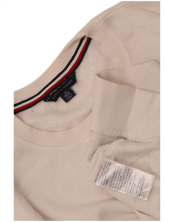 Tommy Hilfiger moletom masculino jumper XS algodão branco