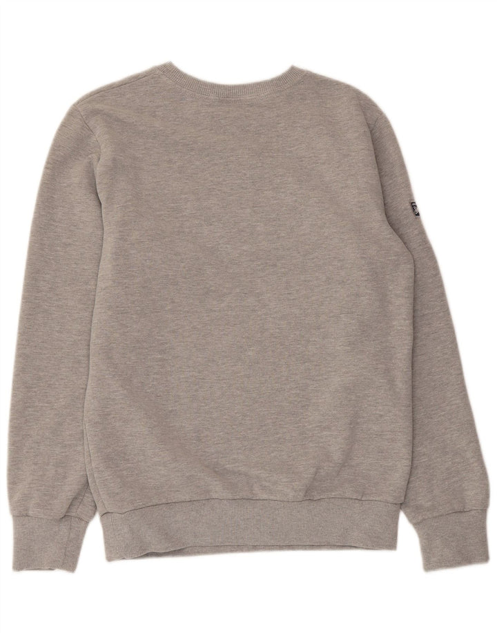Suéter gráfico feminino Superdry UK 14 algodão cinza médio