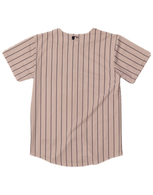 Nike Boys NBA Graphic Jersey Top 10-11 anos Médio Branco Listrado Poliéster