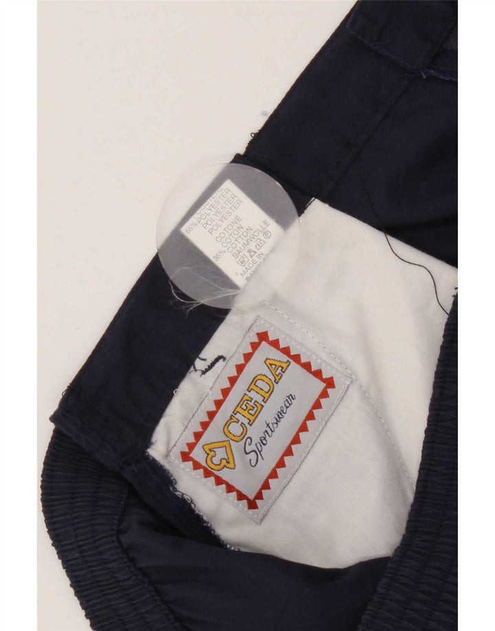 Shorts Chino Masculino Vintage W30 Poliéster Azul Marinho Médio