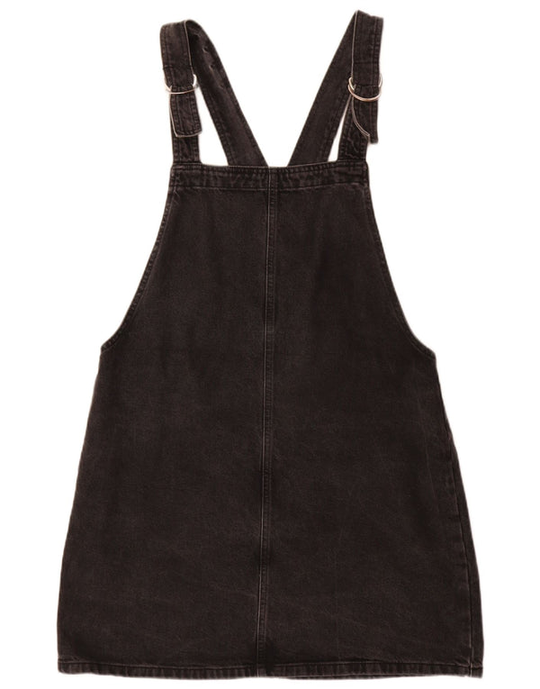 Macacão feminino Topshop saia jeans Reino Unido 14 grande W34 algodão preto