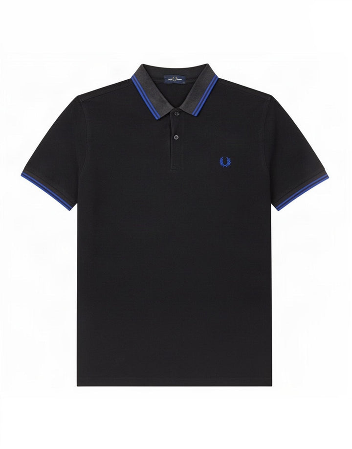 Camisa polo masculina Fred Perry XL algodão preto