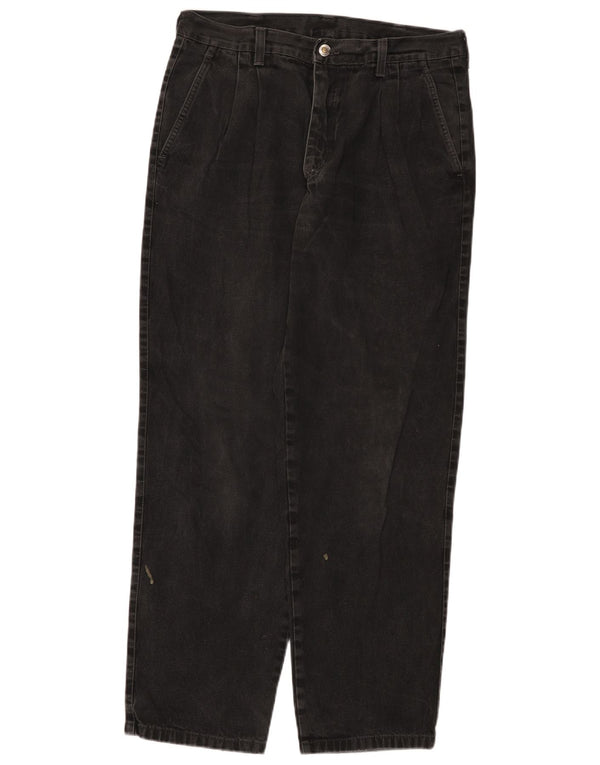 Pioneer masculino solto jeans W35 L32 algodão preto