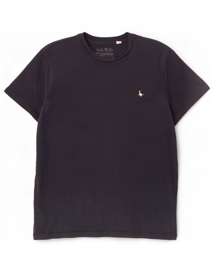 Camiseta masculina Jack Wills pequena azul marinho