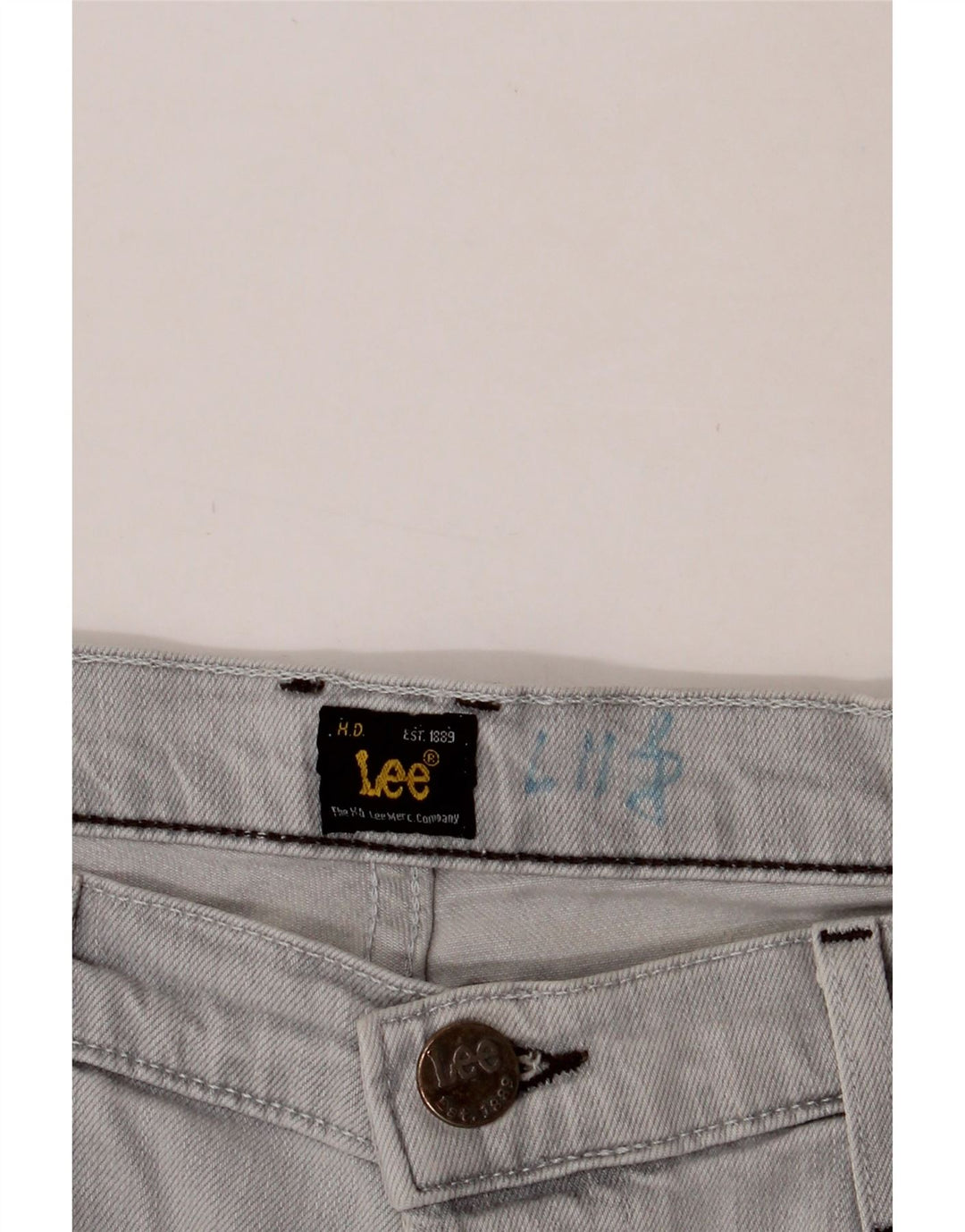 LEE Mens Denim Shorts W32 Medium Grey Cotton Vintage Lee and Second-Hand Lee from Messina Hembry 