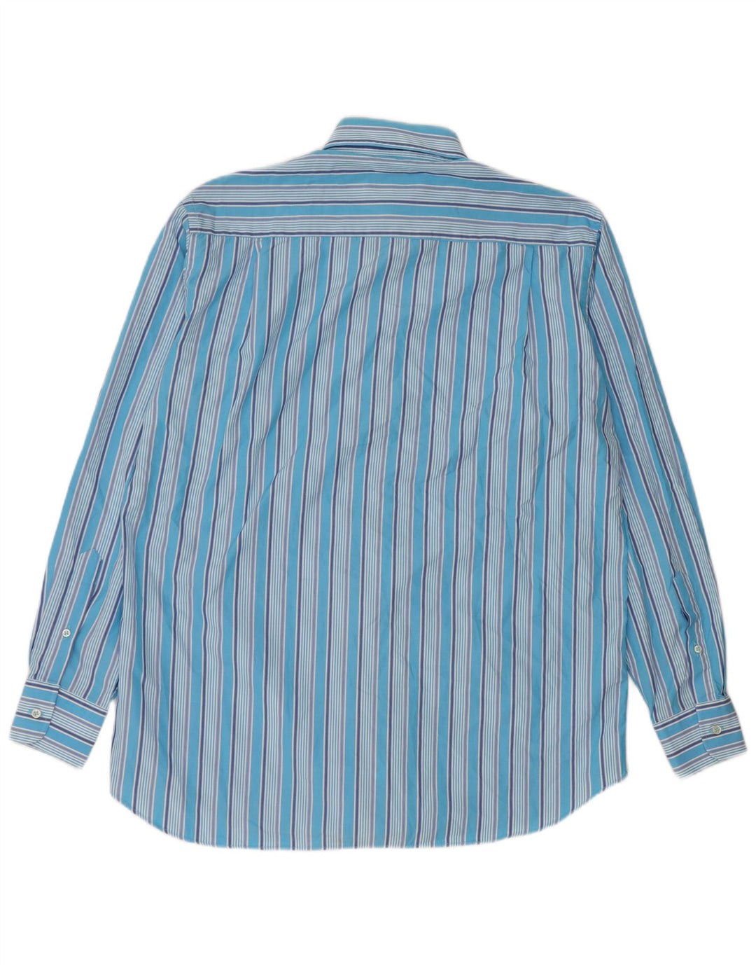 Camisa masculina Paul & Shark tamanho 40 algodão listrado azul médio