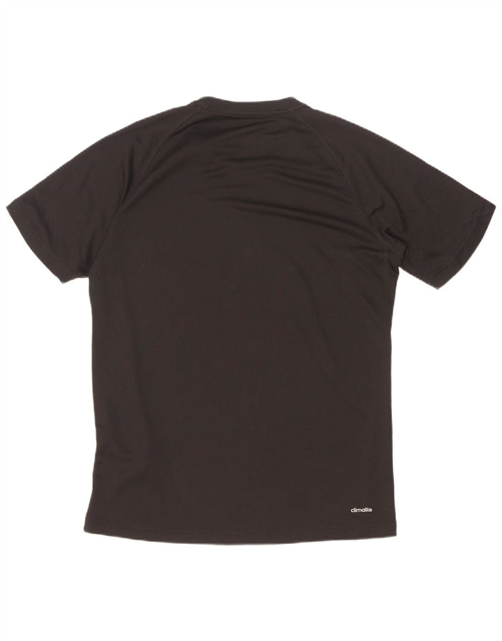 Adidas Mens Graphic T-Shirt Top Médio Poliéster Preto