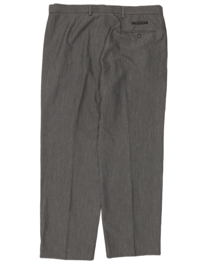 Calça masculina Marks & Spencer reta regular fit W36 L29 cinza