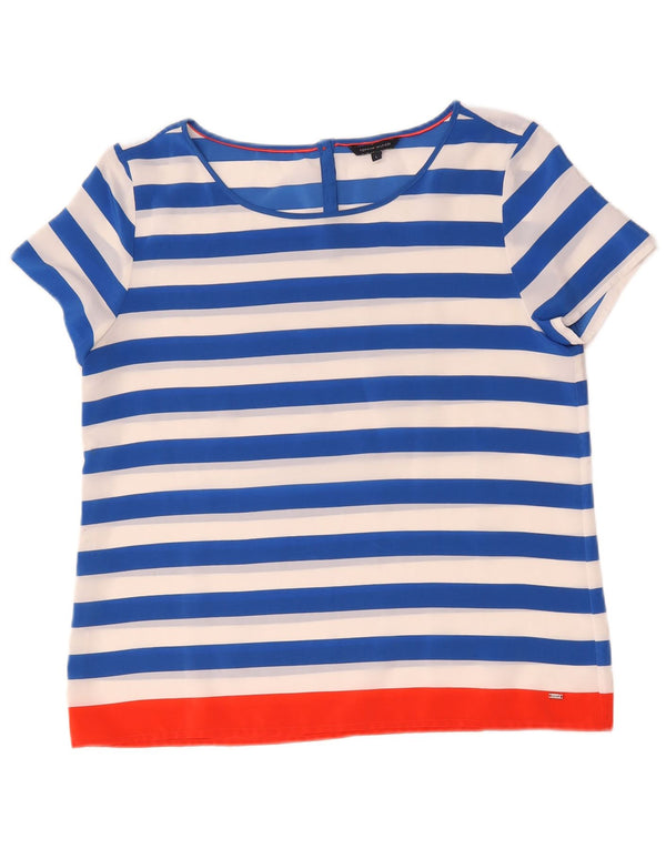 Blusa feminina Tommy Hilfiger UK 16 listrada azul grande