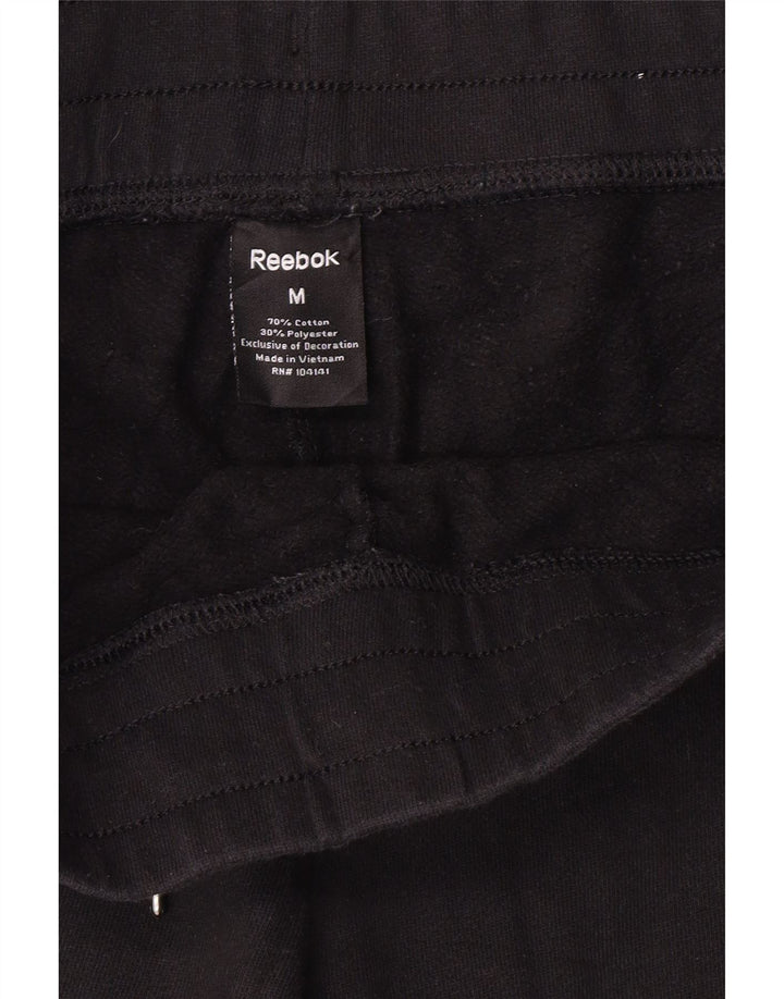 Calça de treino feminina Reebok UK 14 médio algodão preto