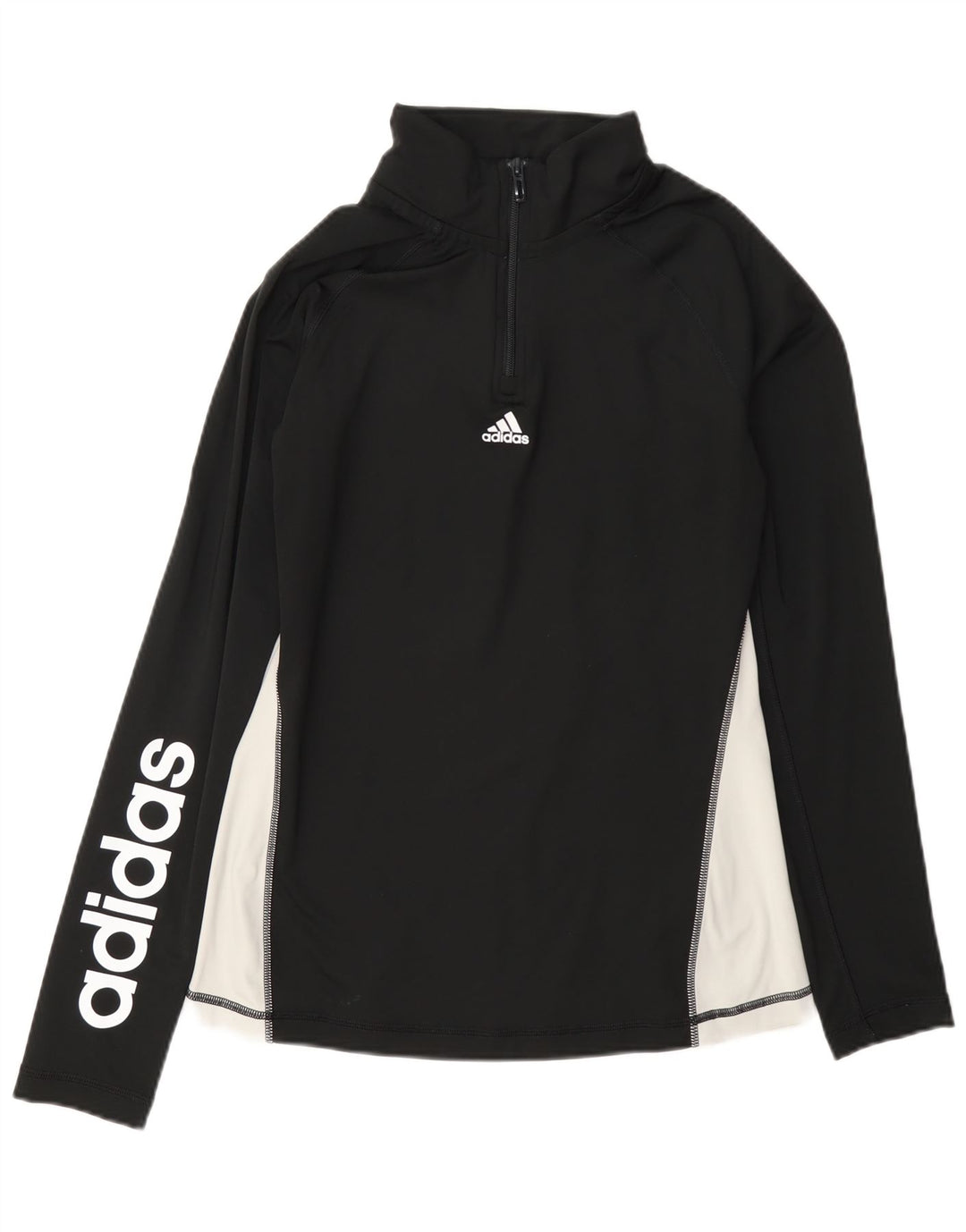 Adidas feminino gráfico pulôver treino top reino unido 12/14 médio preto