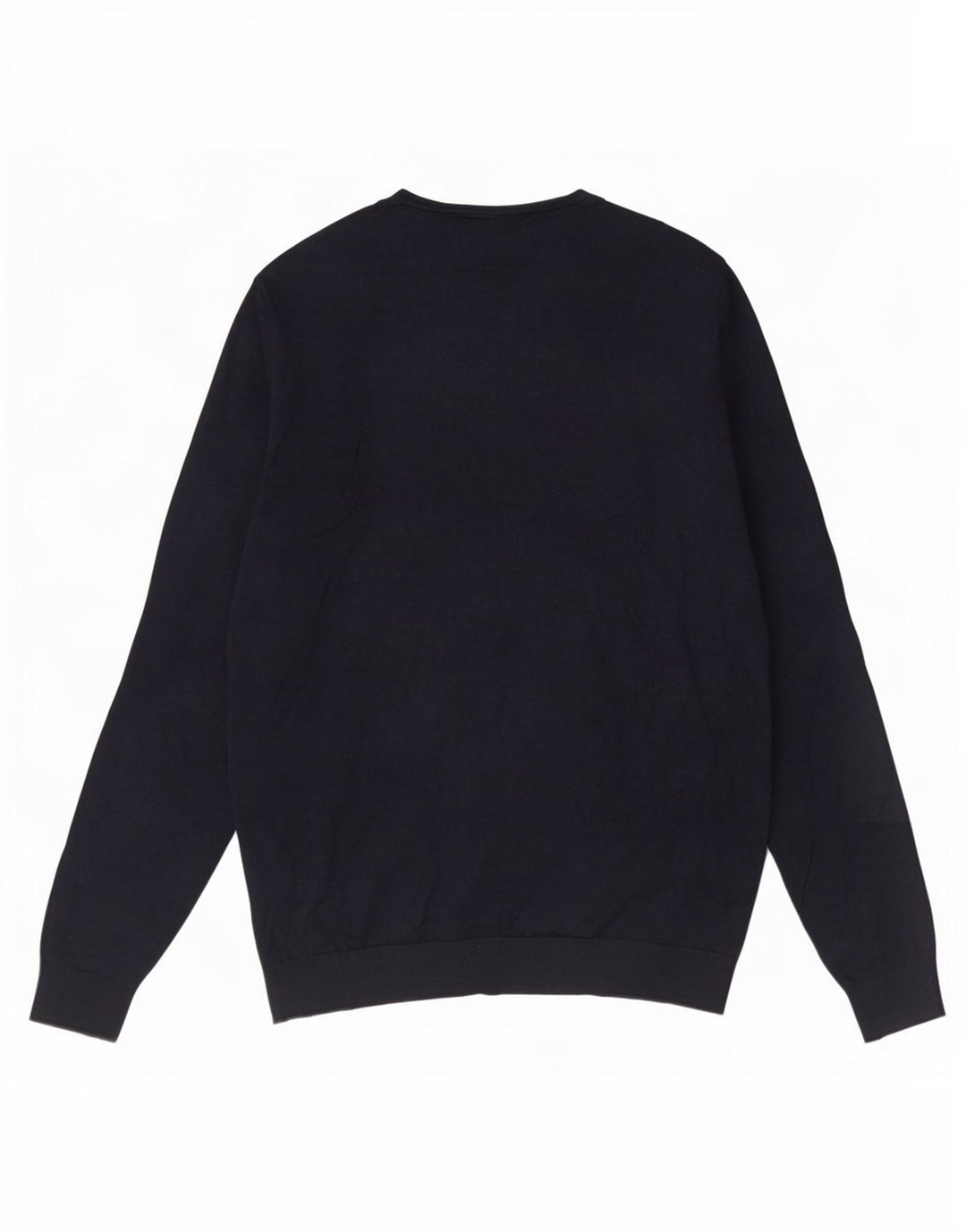 Zara Suéter masculino com gola redonda grande preto