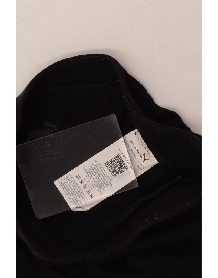PUMA Girls Graphic Leggings 9-10 Years  Black Cotton Vintage Puma and Second-Hand Puma from Messina Hembry 