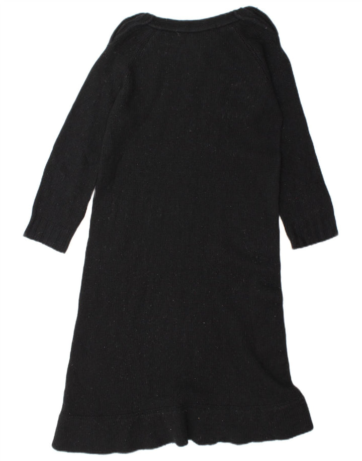 Vestido jumper feminino Zara Reino Unido 12 lã preta média