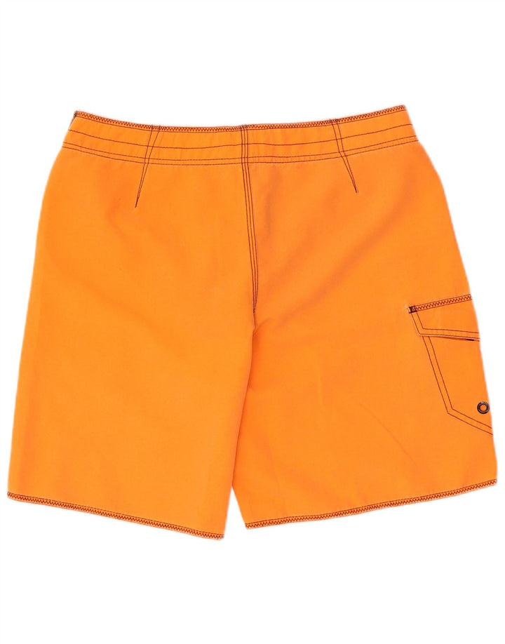 Shorts de natação masculino Energie Graphic Cargo pequeno laranja poliéster praia