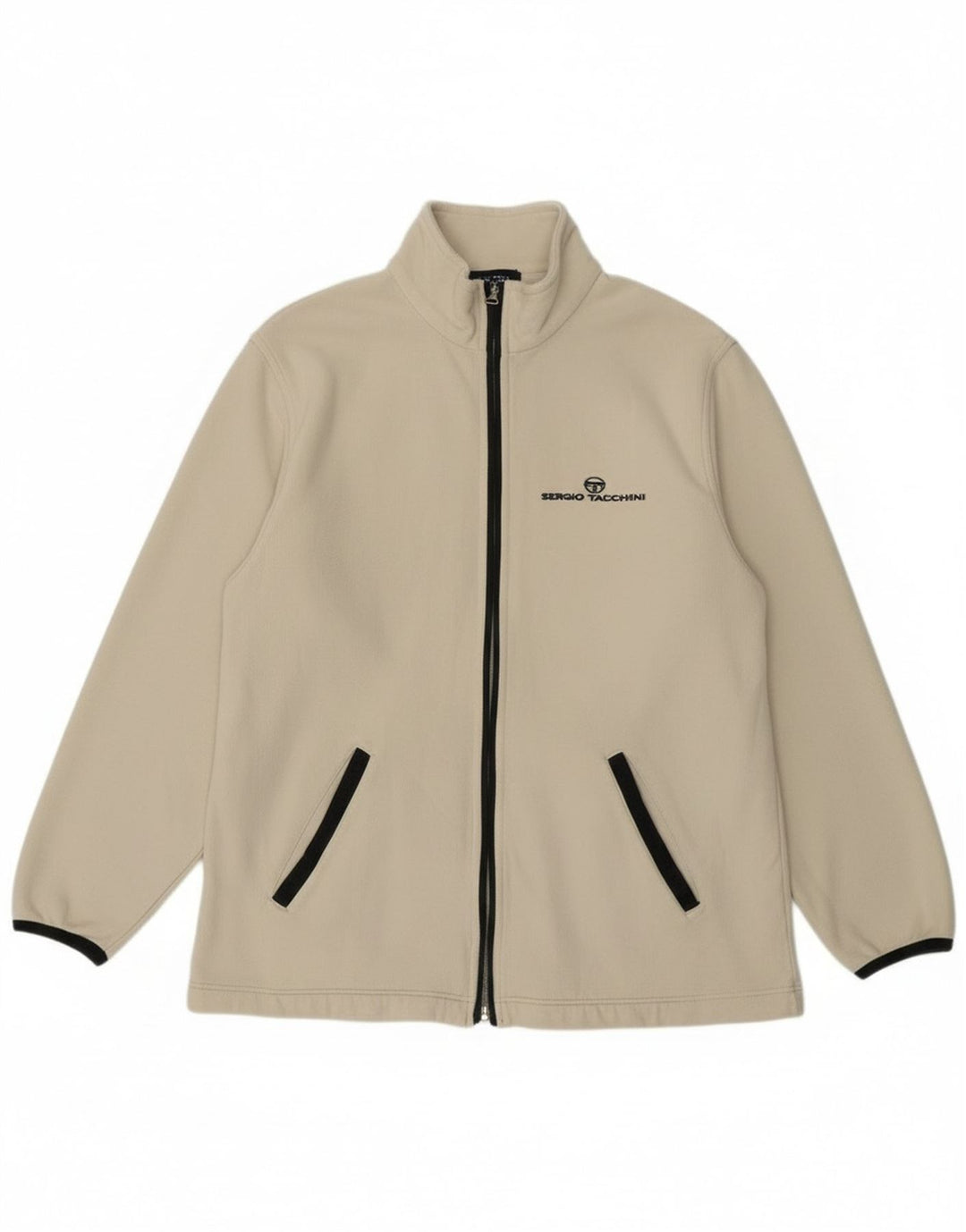 Sergio Tacchini Mens Treino Top Jaqueta Pequena Off White