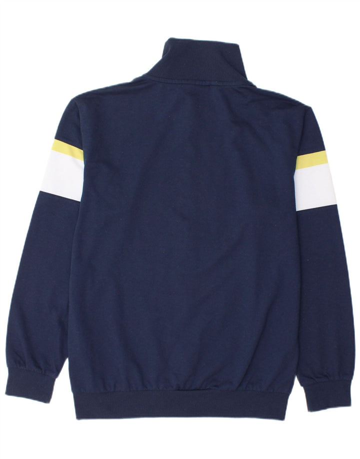 Kappa Mens Treino Top Jaqueta Médio Azul Marinho Colourblock Poliéster