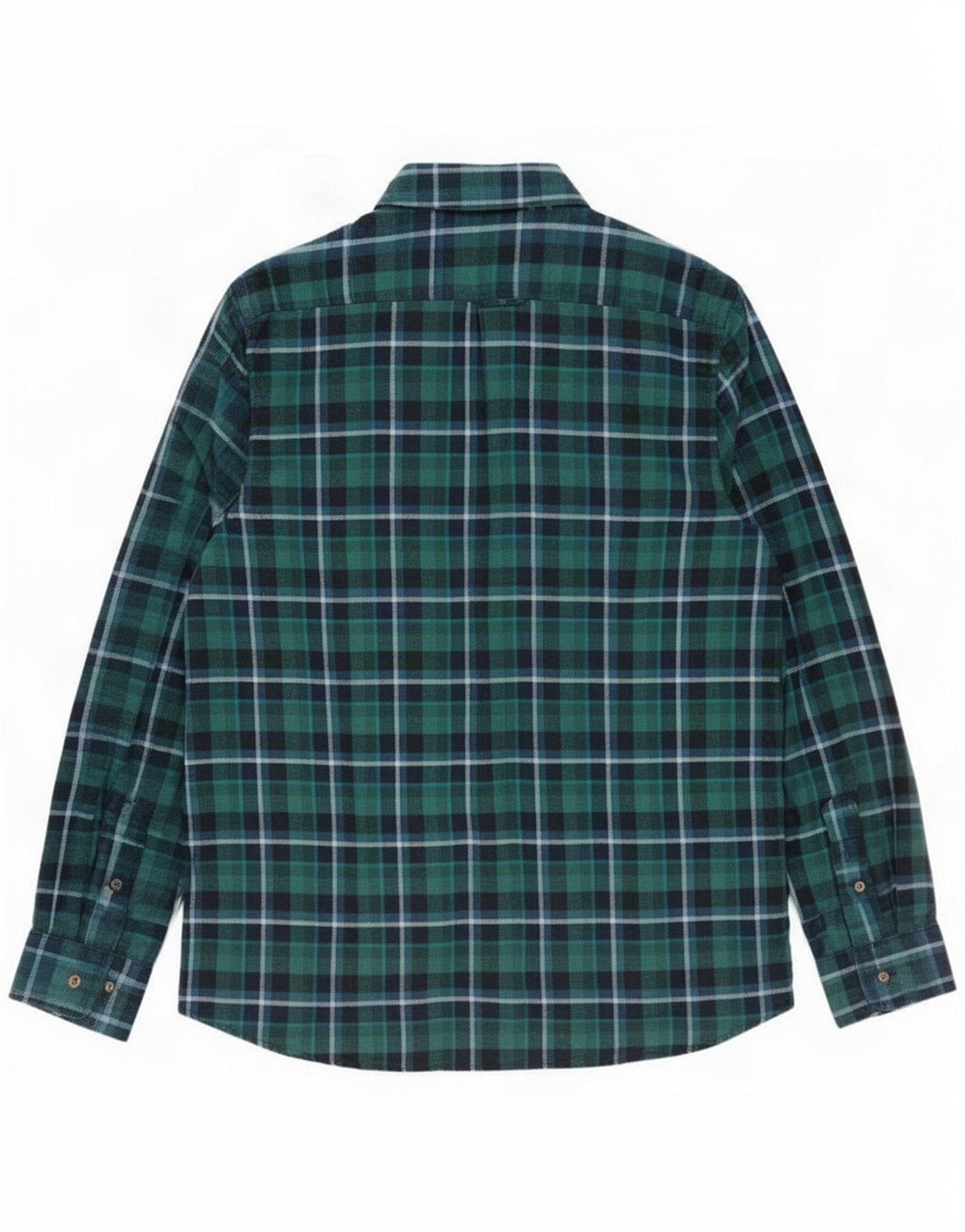 Camisa de flanela masculina Ben Sherman grande xadrez verde