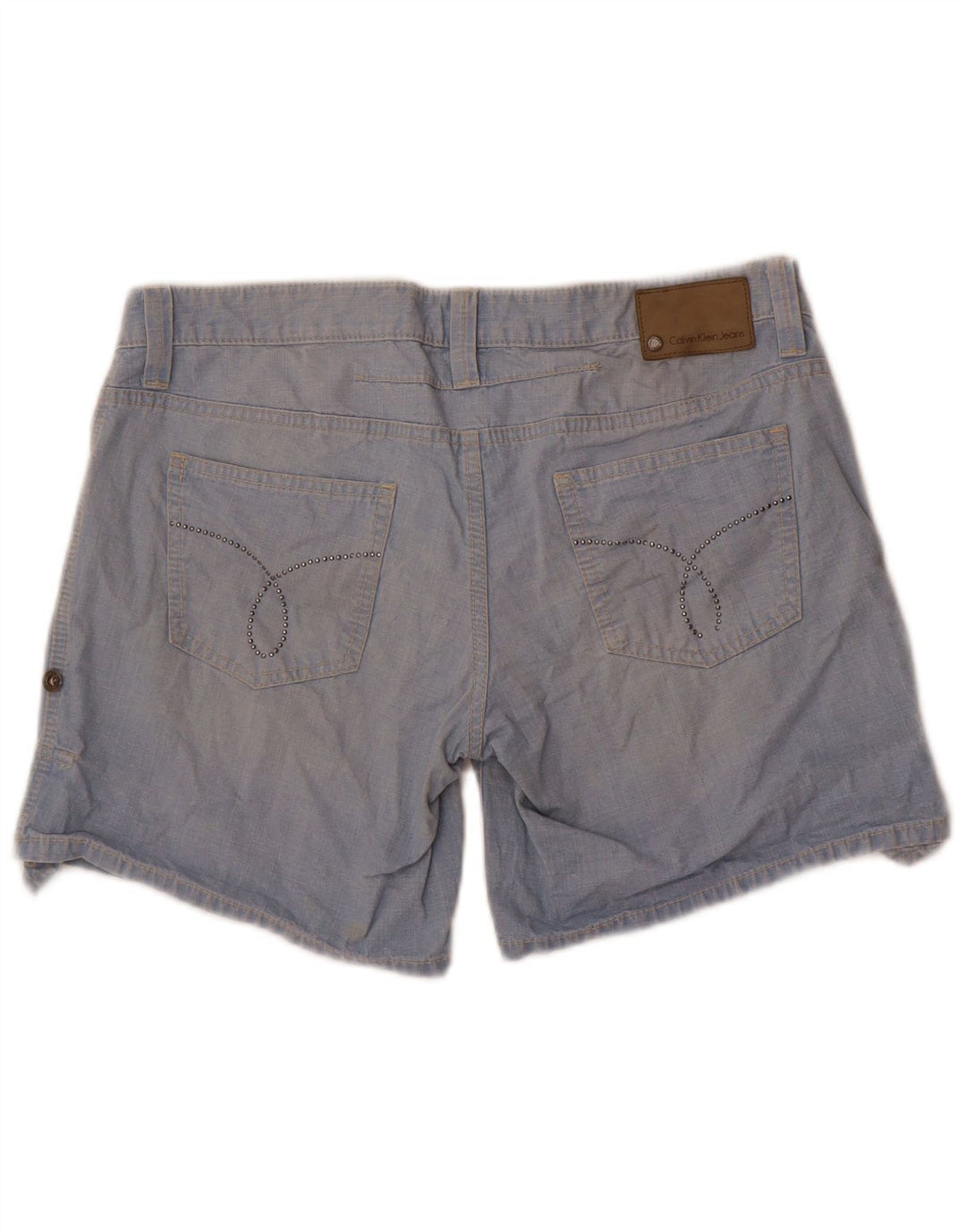 Shorts jeans feminino Calvin Klein W31 algodão azul médio
