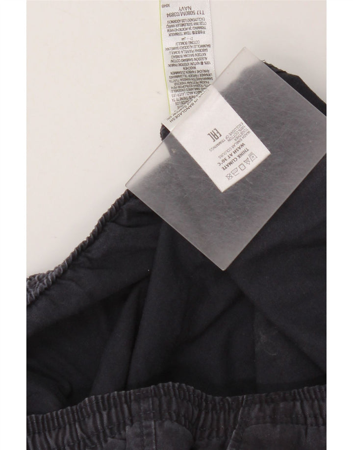 Calça chino masculina Marks & Spencer regular W39 L29 algodão azul marinho