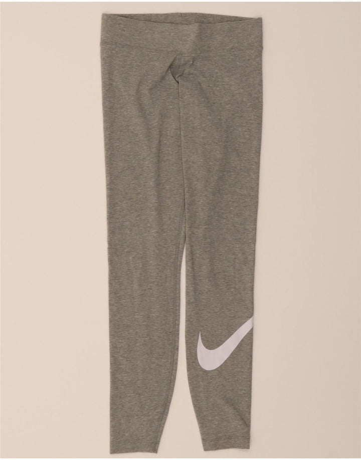 NIKE Womens Leggings UK 10 Small  Grey Cotton Vintage Nike and Second-Hand Nike from Messina Hembry 