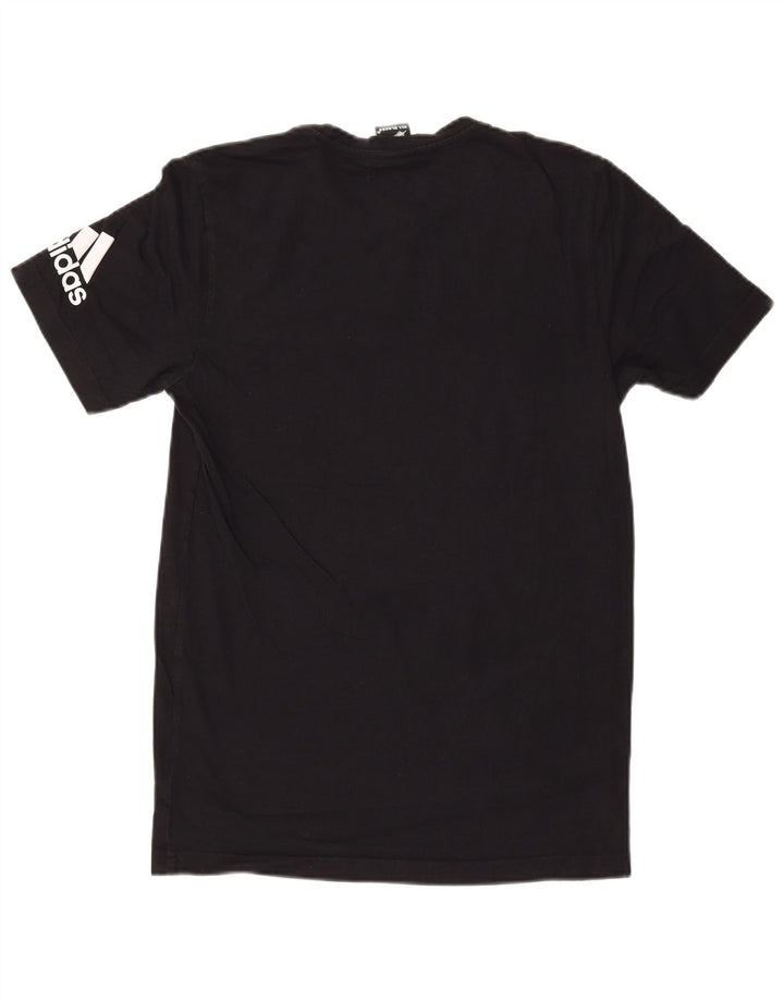 Adidas Mens All Blacks Graphic Camiseta Top Pequeno Preto