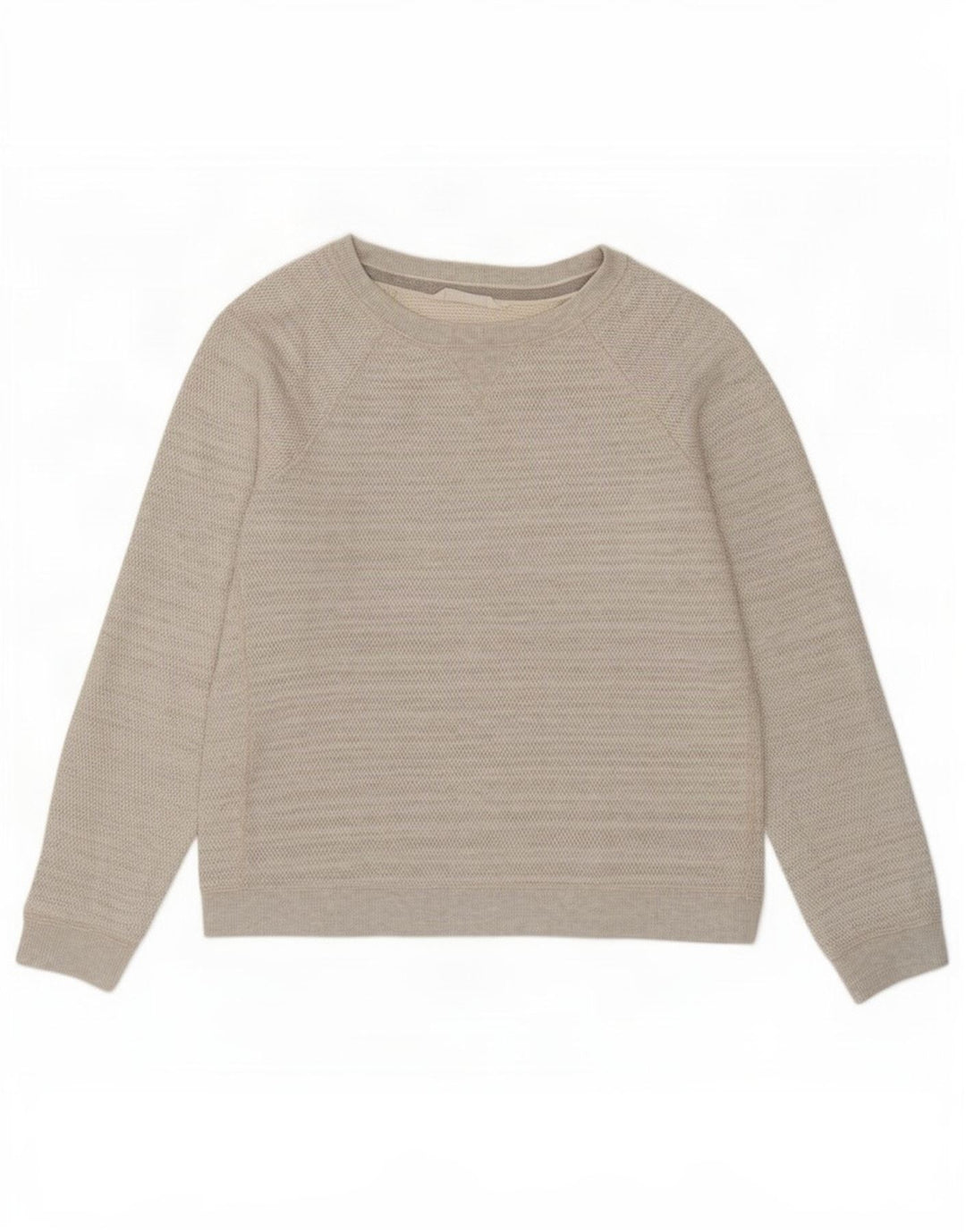 Suéter feminino Fat Face UK 16 grande algodão cinza