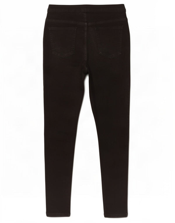 Calça jeans feminina Marks & Spencer super skinny UK 16 grande W30 L29 algodão preto