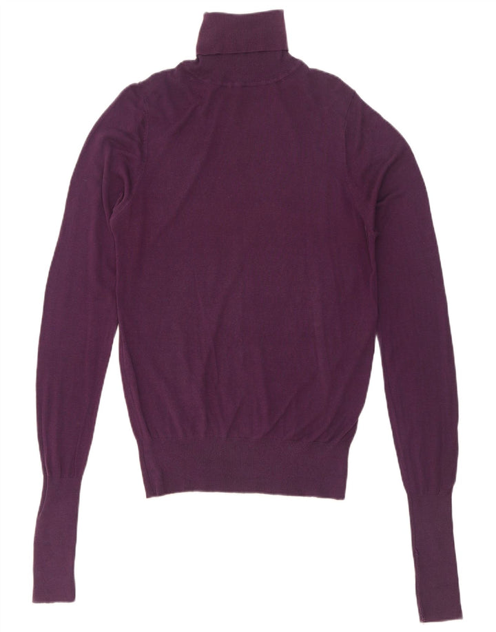 Suéter masculino Zara com gola redonda médio roxo