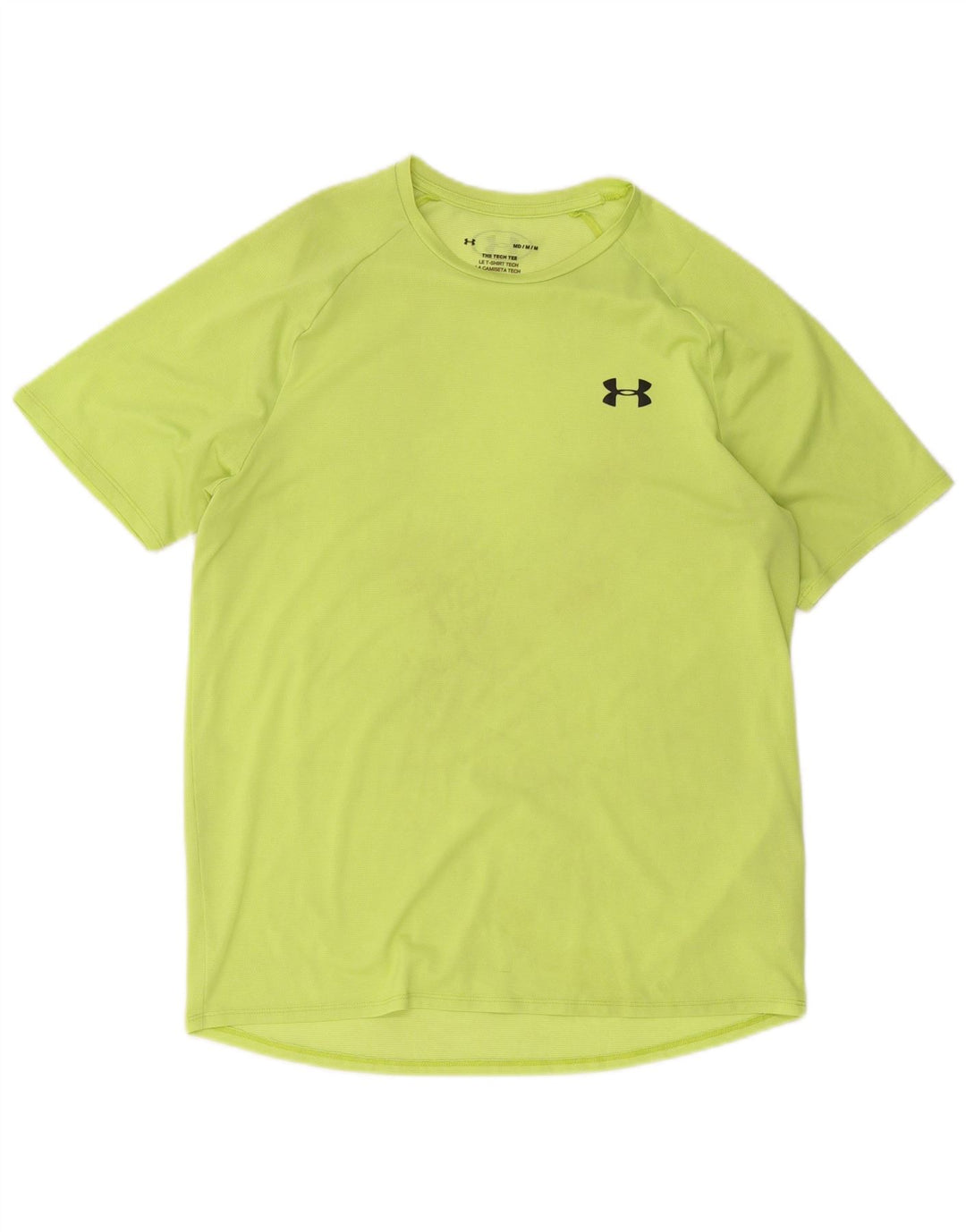 Camiseta masculina Under Armour Top poliéster verde médio