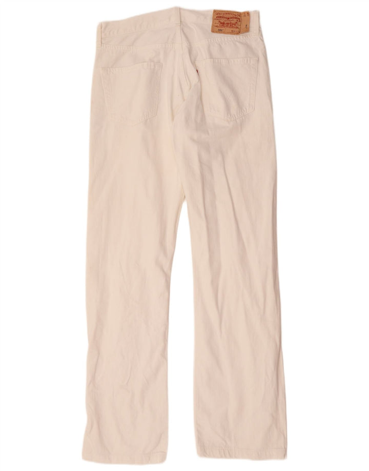 Levi's Masculino 501 Straight Jeans W34 L33 Algodão Branco