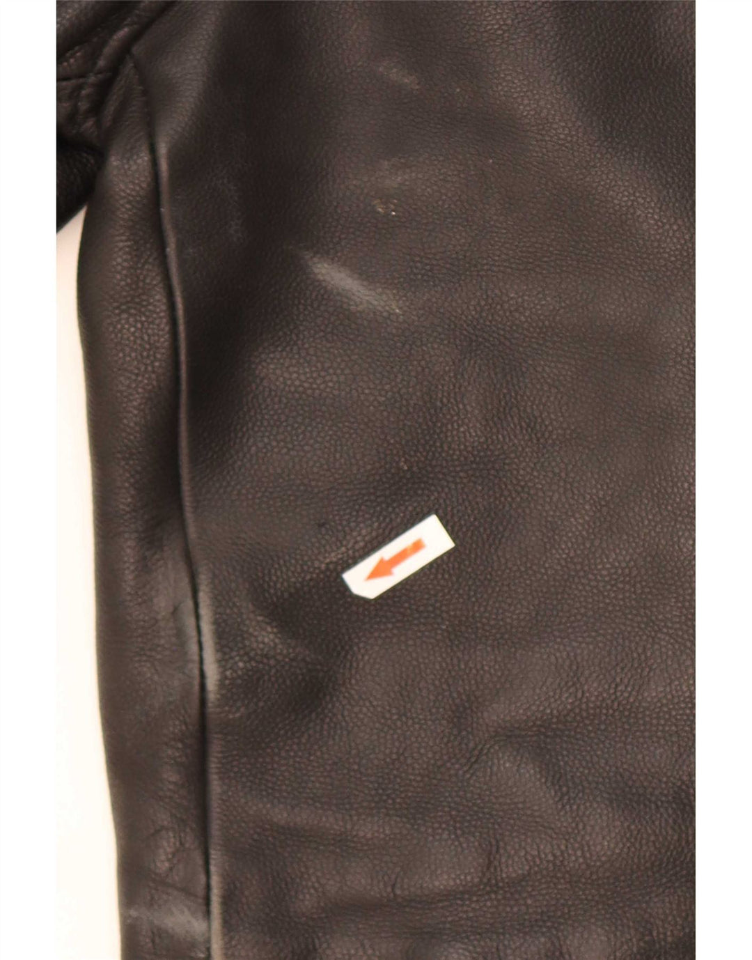 Jaqueta masculina vintage de couro para motociclista UK 36 pequena preta