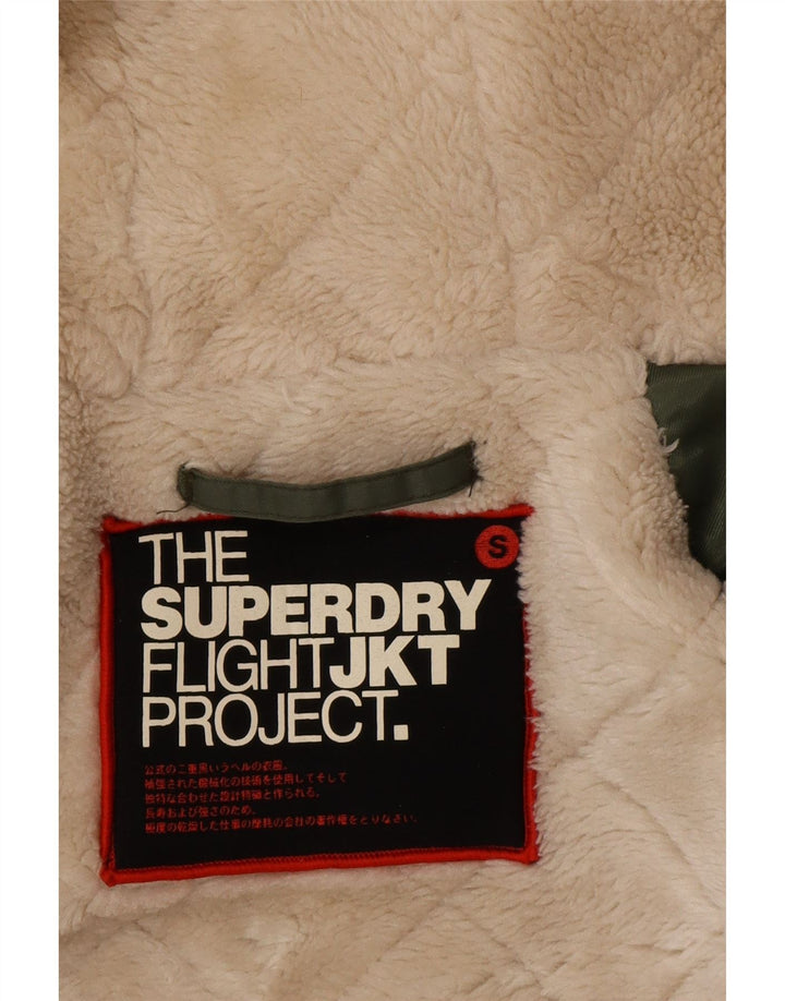 Jaqueta Parka masculina Superdry com capuz UK 36 Nylon verde pequeno