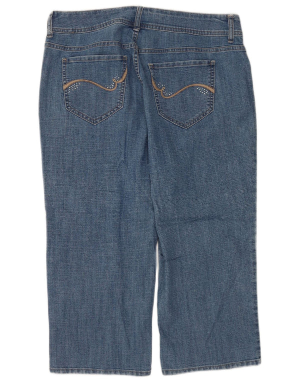 Lee Womens Riders Straight Jeans US 16 2XL W34 L30 Azul Algodão