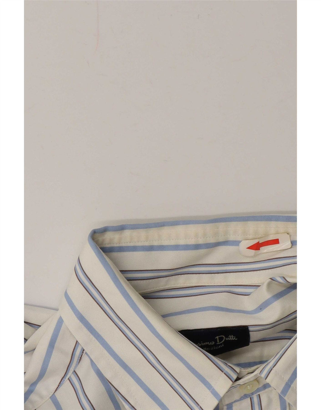 Camisa masculina Massimo Dutti grande listrada branca
