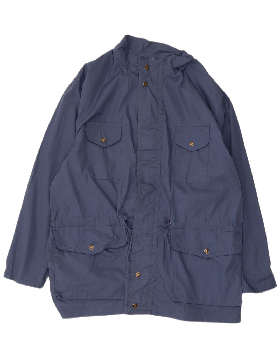 Jaqueta utilitária masculina vintage IT 52 XL poliéster azul