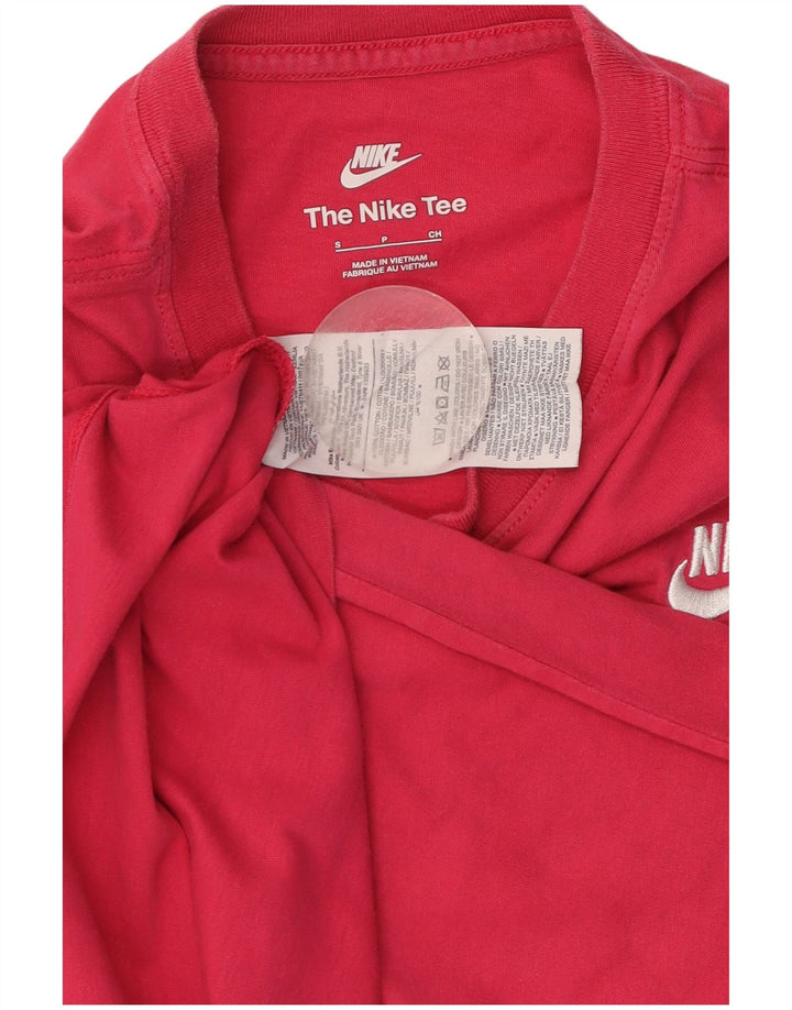 Camiseta masculina NIKE Top pequeno algodão rosa