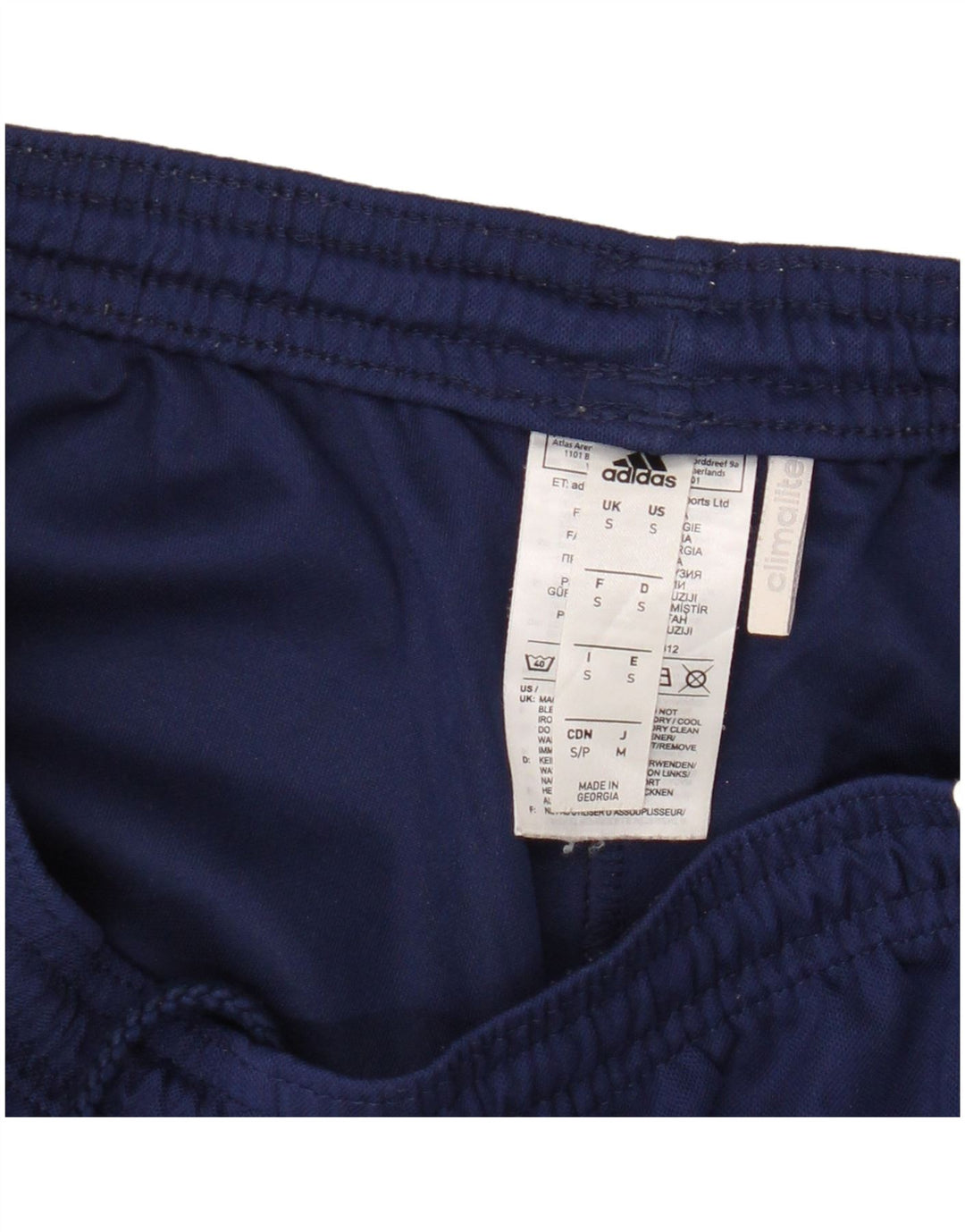 Shorts esportivos masculinos Nike Climalite pequenos poliéster azul marinho