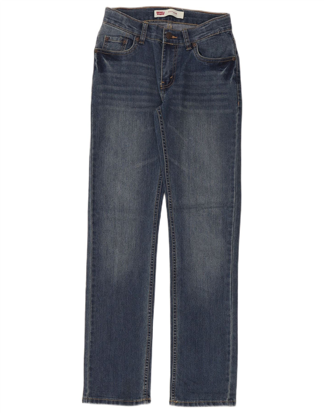 Levi's Meninos 511 Slim Jeans 13-14 Anos W28 L30 Azul Algodão