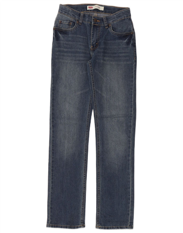 Levi's Meninos 511 Slim Jeans 13-14 Anos W28 L30 Azul Algodão