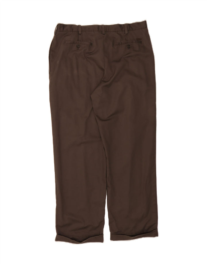 IZOD Mens Classic Fit Pegged Chino Trousers W38 L32  Brown Cotton Vintage Izod and Second-Hand Izod from Messina Hembry 