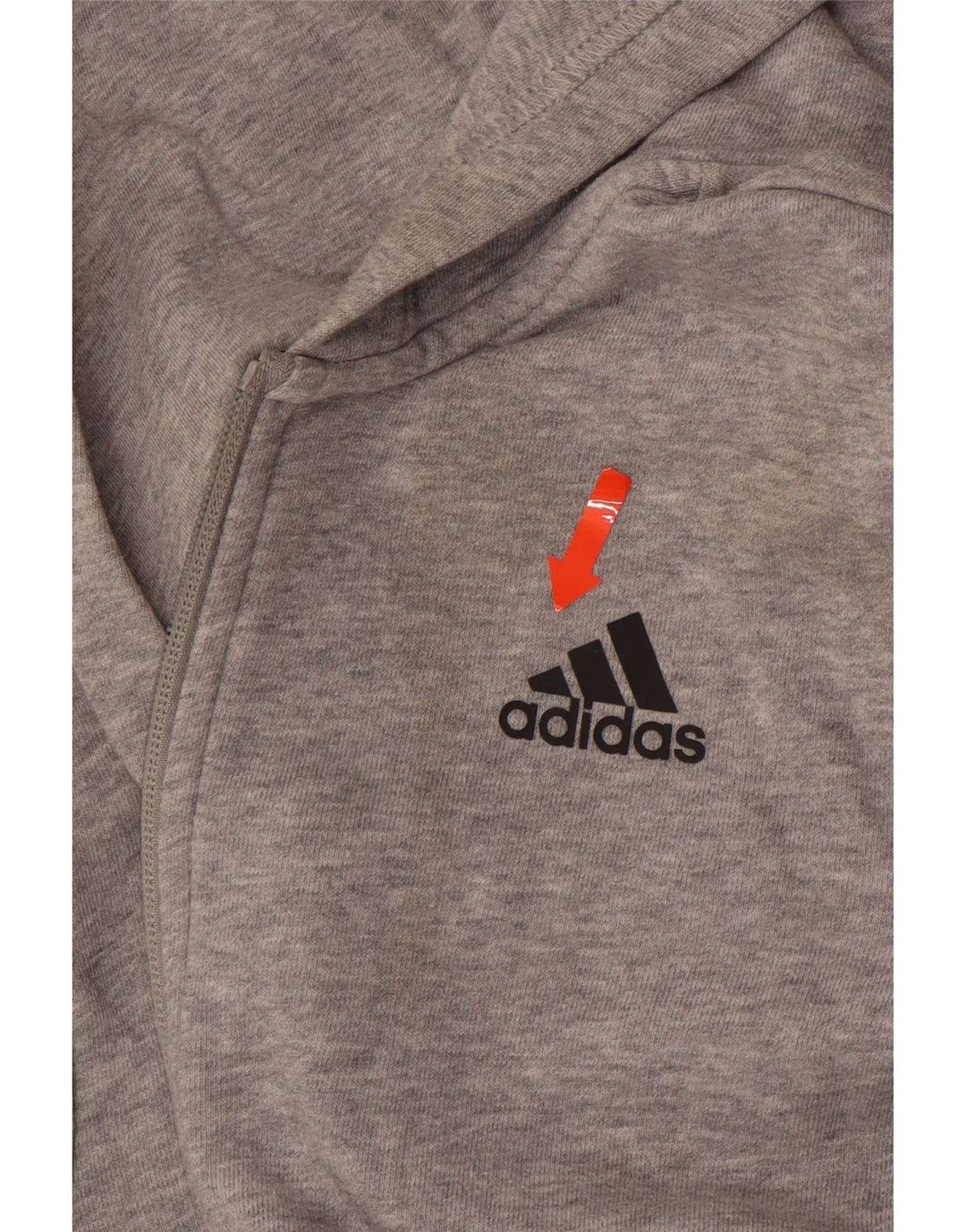 Suéter adidas masculino com capuz e zíper 11-12 anos cinza