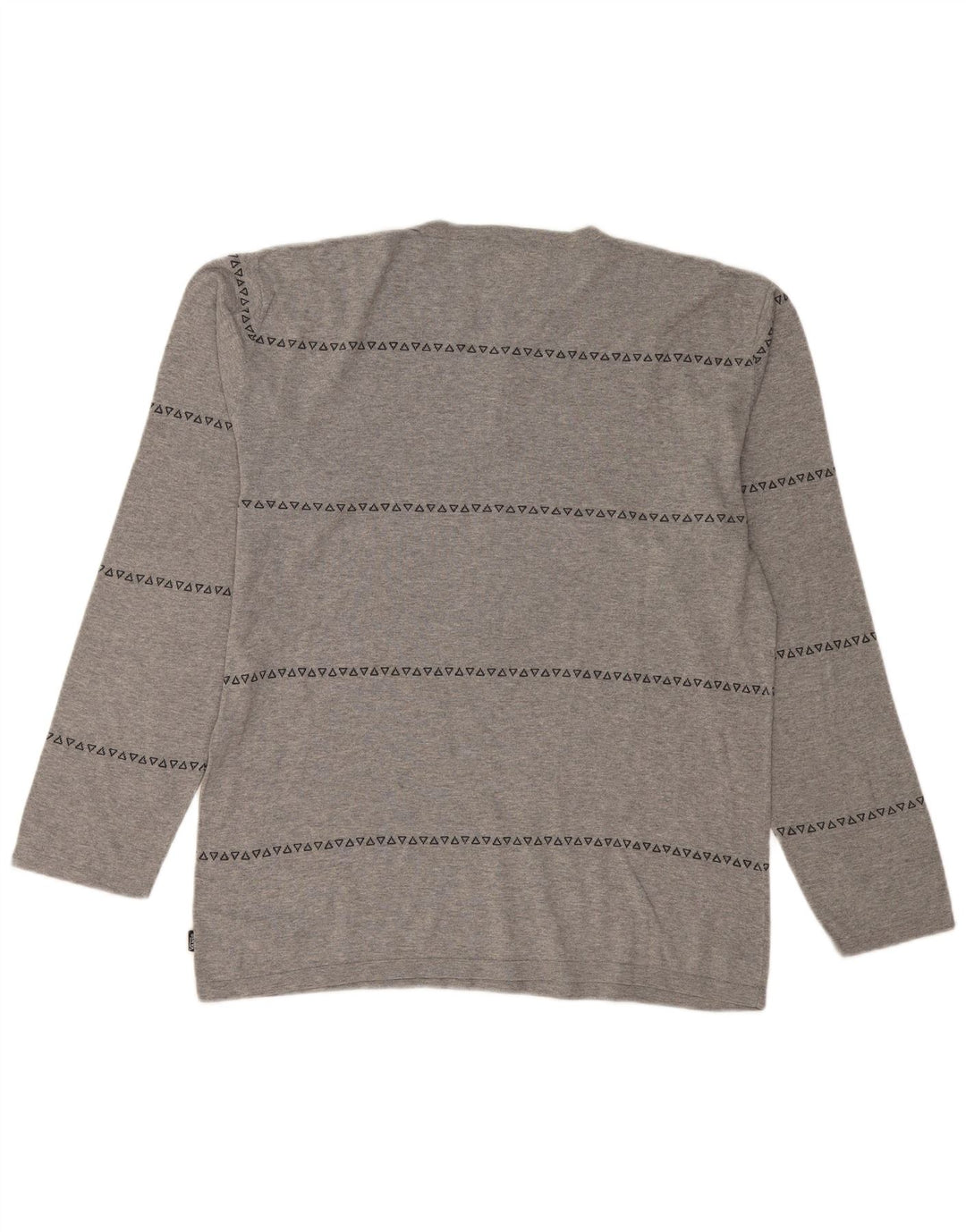 VANS Masculino Top Manga Longa XL Cinza Geométrico