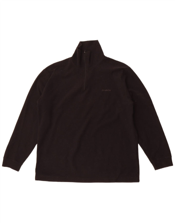 Suéter de lã masculino Invicta com zíper e gola XL poliéster preto