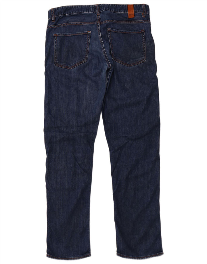 HUGO BOSS Jeans Slim Feminino W33 L32 Azul Algodão