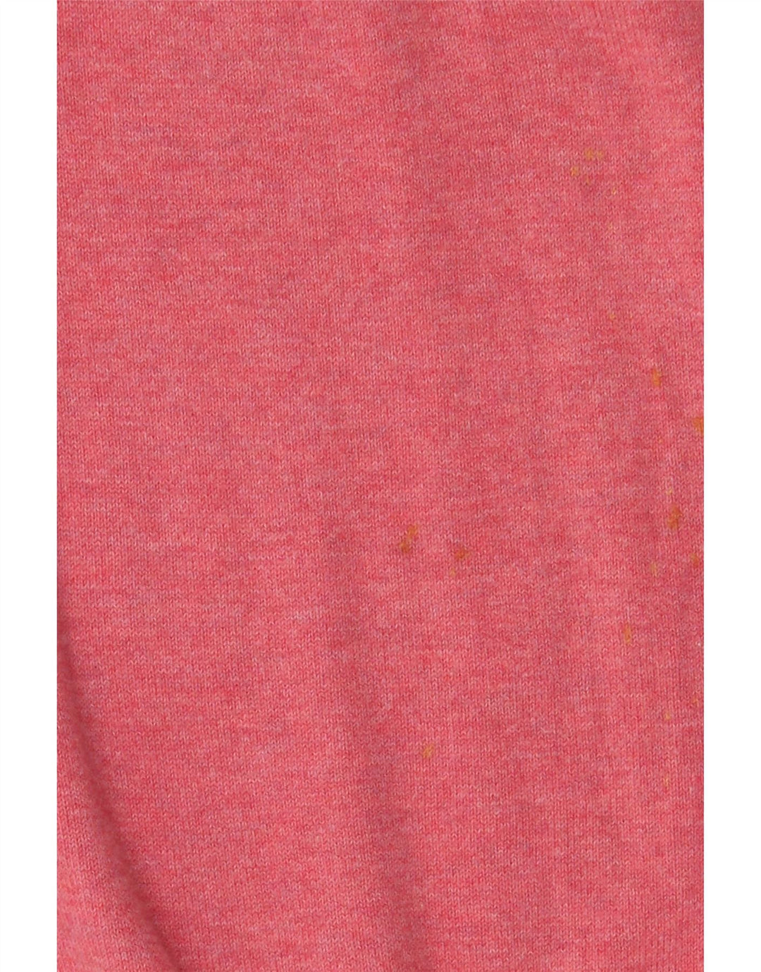 Suéter masculino Marks & Spencer com ajuste regular e decote em V de algodão rosa médio