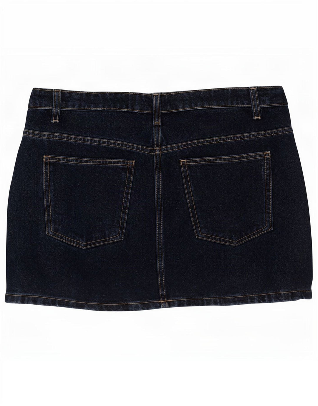 Mini saia jeans feminina Zara médio W28 algodão azul marinho
