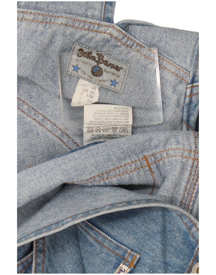JOHN BANER Macacão masculino jeans W42 L29 algodão azul