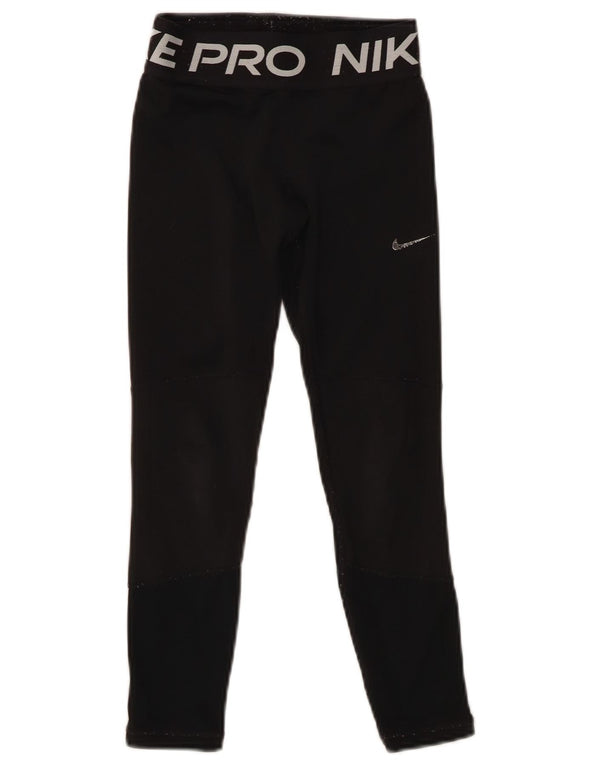 Leggings Nike Dri Fit Graphic para meninas 7-8 anos XS preto