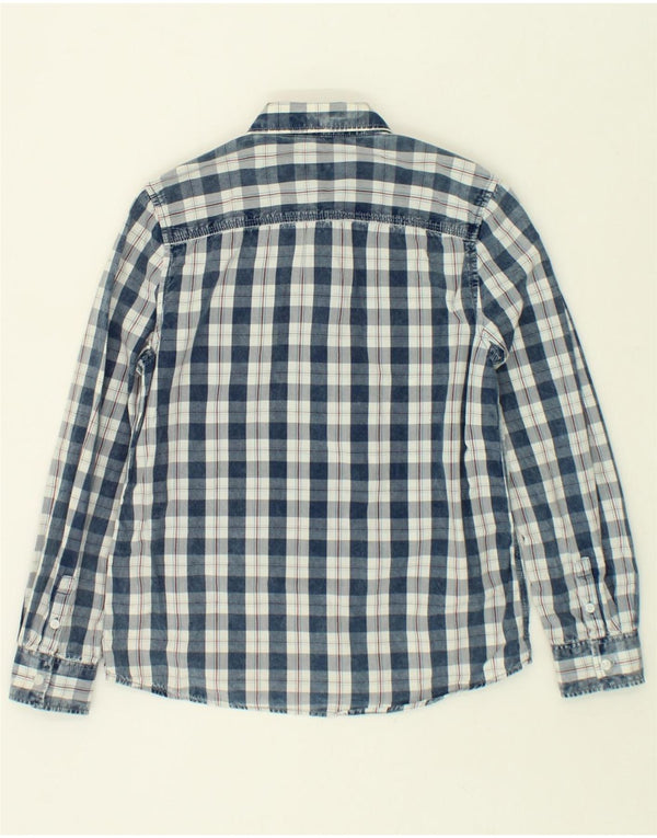 Camisa PEPE JEANS Menino 13-14 Anos Azul Xadrez Algodão